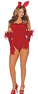 Costume set for red bunny